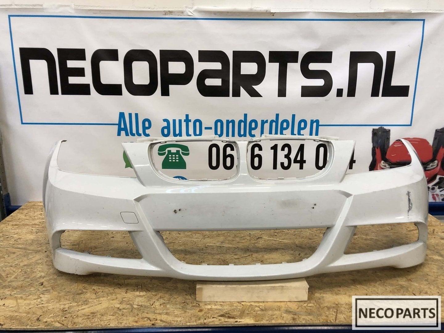 BMW E90 E91 facelift m pakket voorbumper origineel, Gebruikt, -, Voor, -