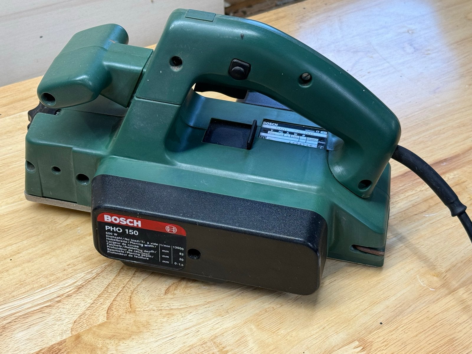 Bosch PHO 150 Proffesionele Schaafmachine, Ophalen of Verzenden, Gebruikt, Elektrisch