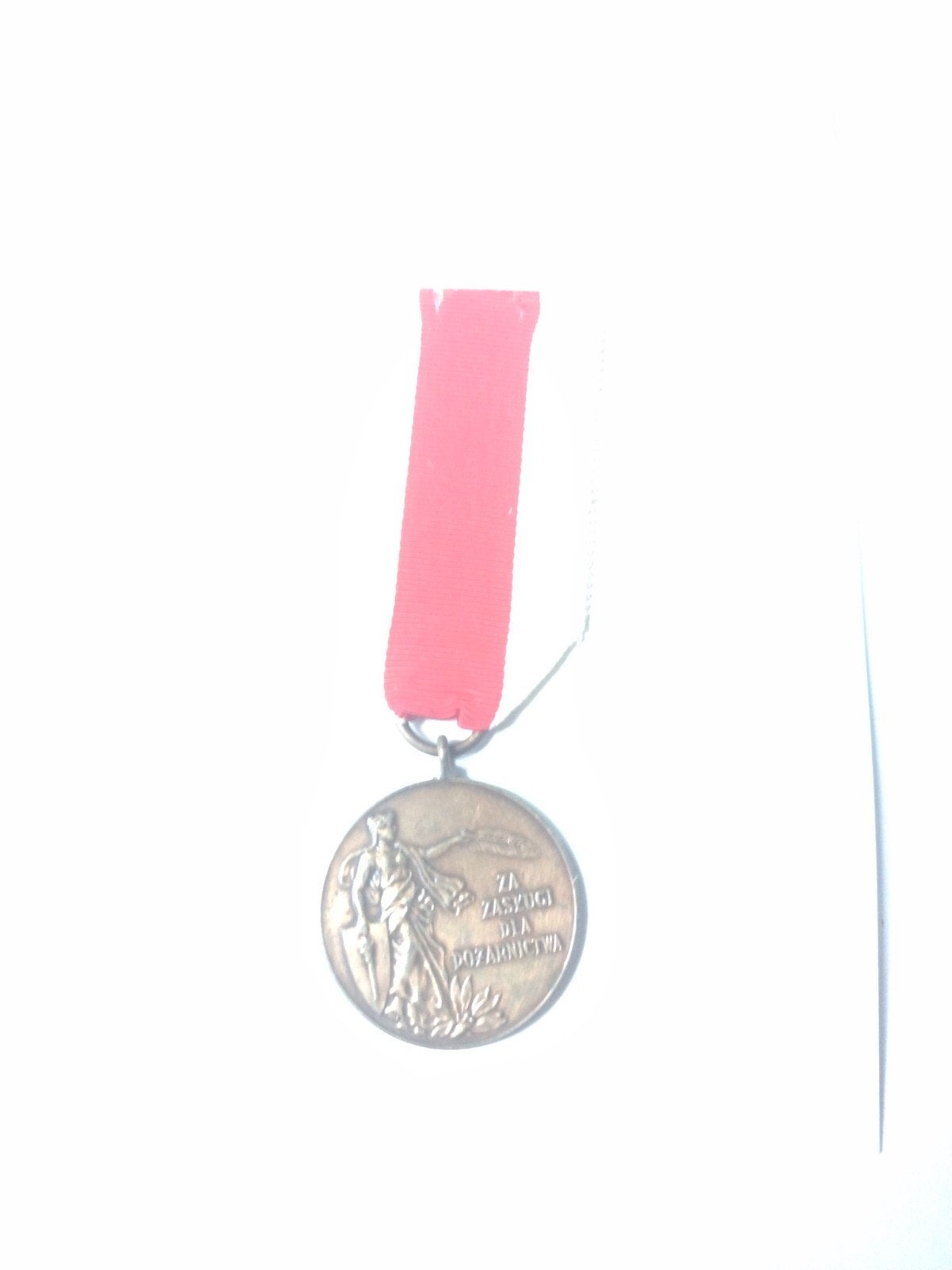 Brandweer polen medaille vrijwilligers BW brons, Ophalen of Verzenden, Overige gebieden, Lintje, Medaille of Wings
