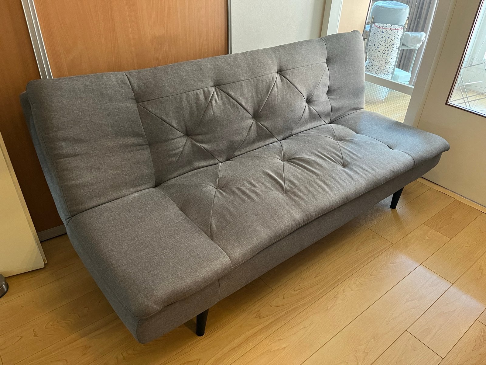 Zo goed als nieuw slaapbank Rawson van het merk KIYDOO, Ophalen, Zo goed als nieuw, Tweepersoons, 190 cm of minder
