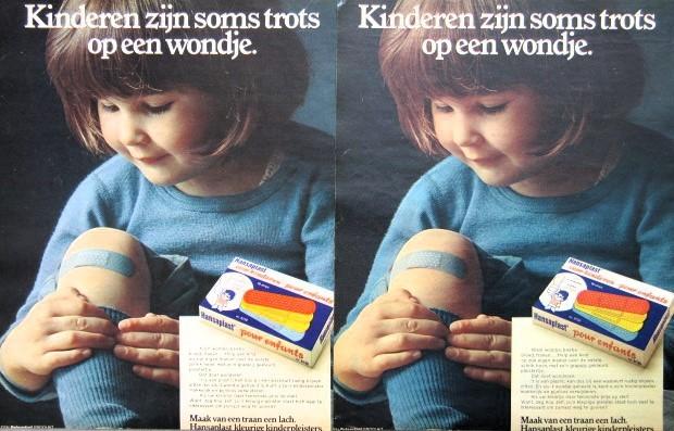 20 vintage advertenties reclames Hansaplast 65-75 pleister, Ophalen of Verzenden, Gebruikt, Overige typen