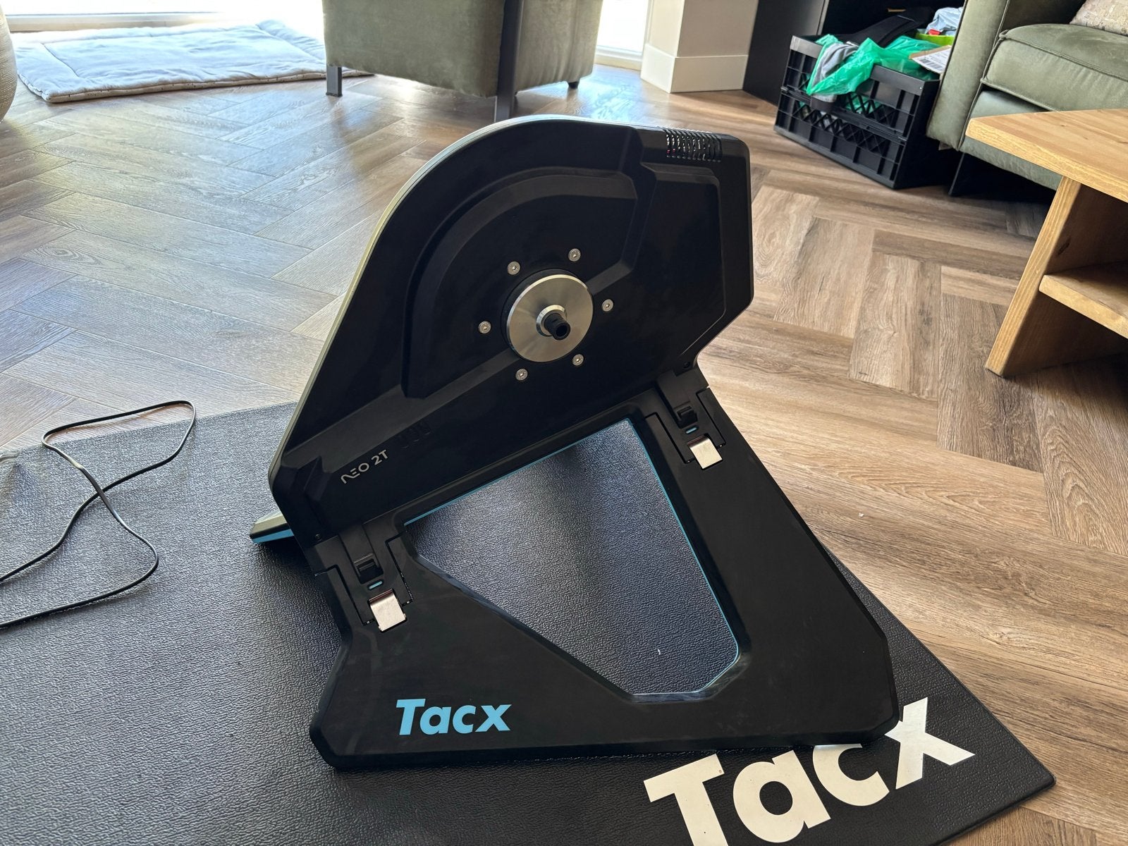 Tacx NEO 2T Smart Trainer met mat en accessoires, Ophalen, Zo goed als nieuw, Overige typen