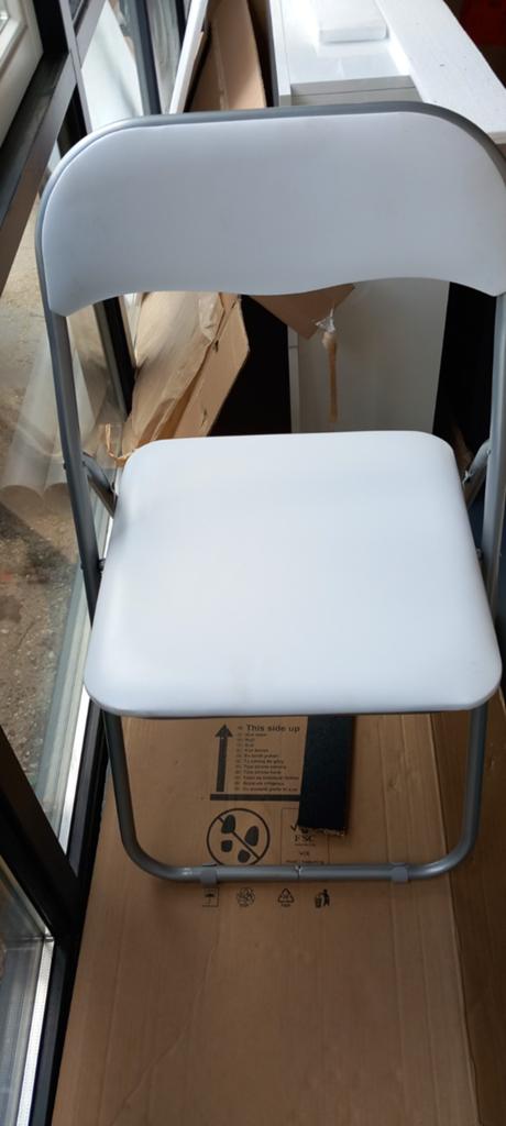 2 stoelen, Huis en Inrichting, Stoelen, Ophalen, Twee, Wit, Nieuw