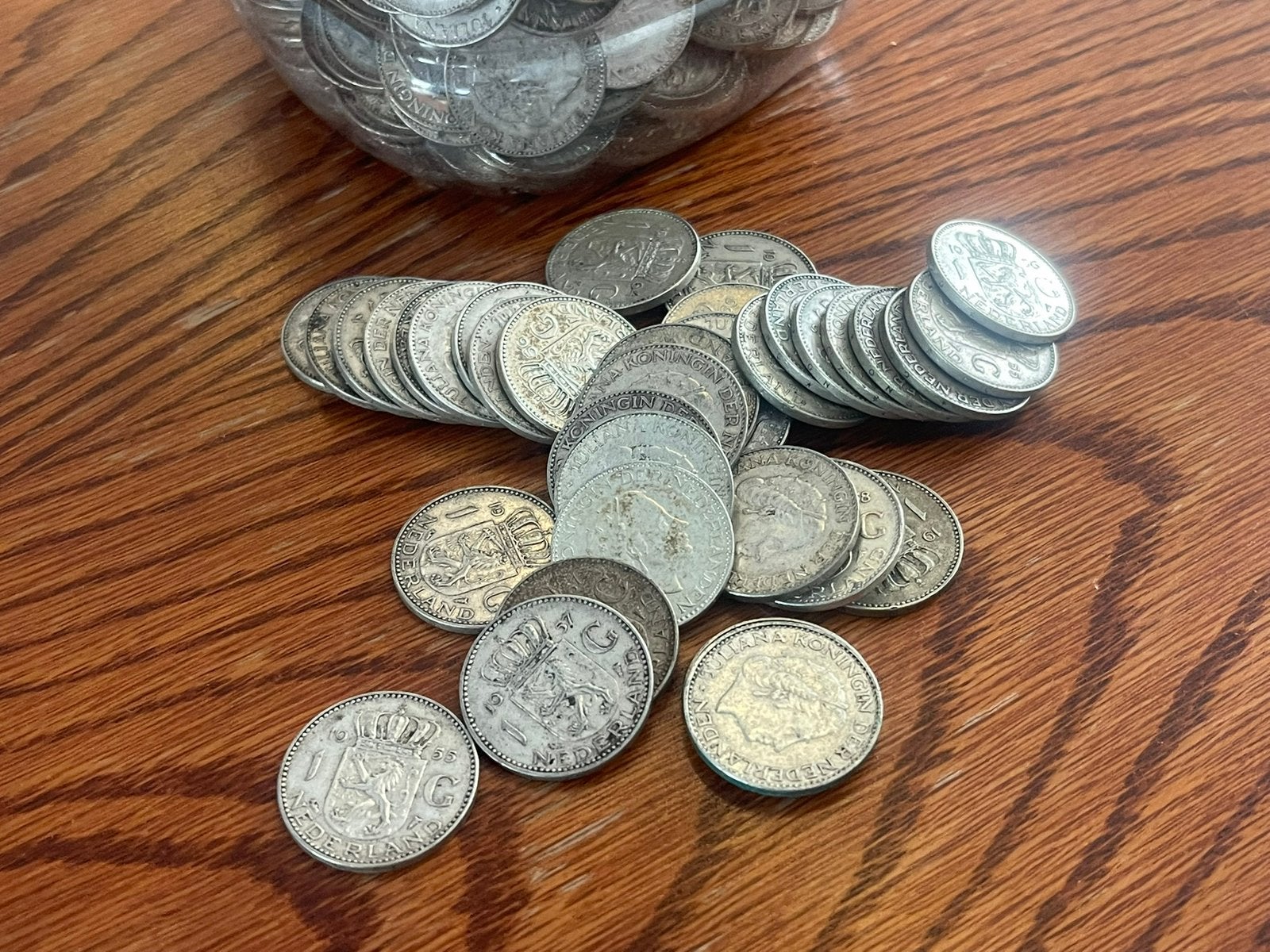 2 kilo netto juliana guldens zilver., Ophalen, Koningin Juliana, 1 gulden, Zilver