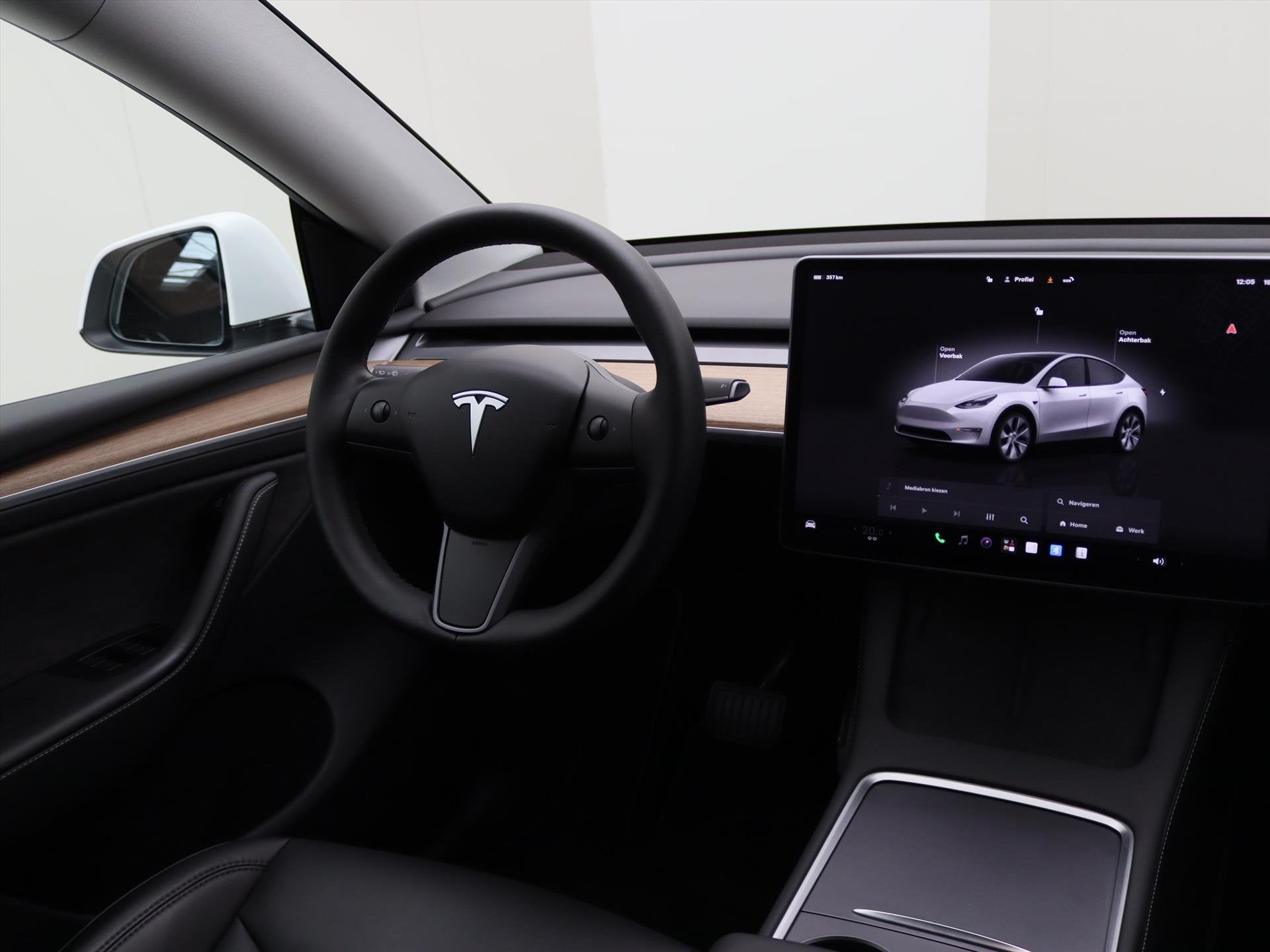 Tesla Model Y Long Range AWD 75kWh 351pk 94.1% SoH [ AMD RYZ, Auto's, Automaat, Adaptive Cruise Control, Gebruikt, Wit