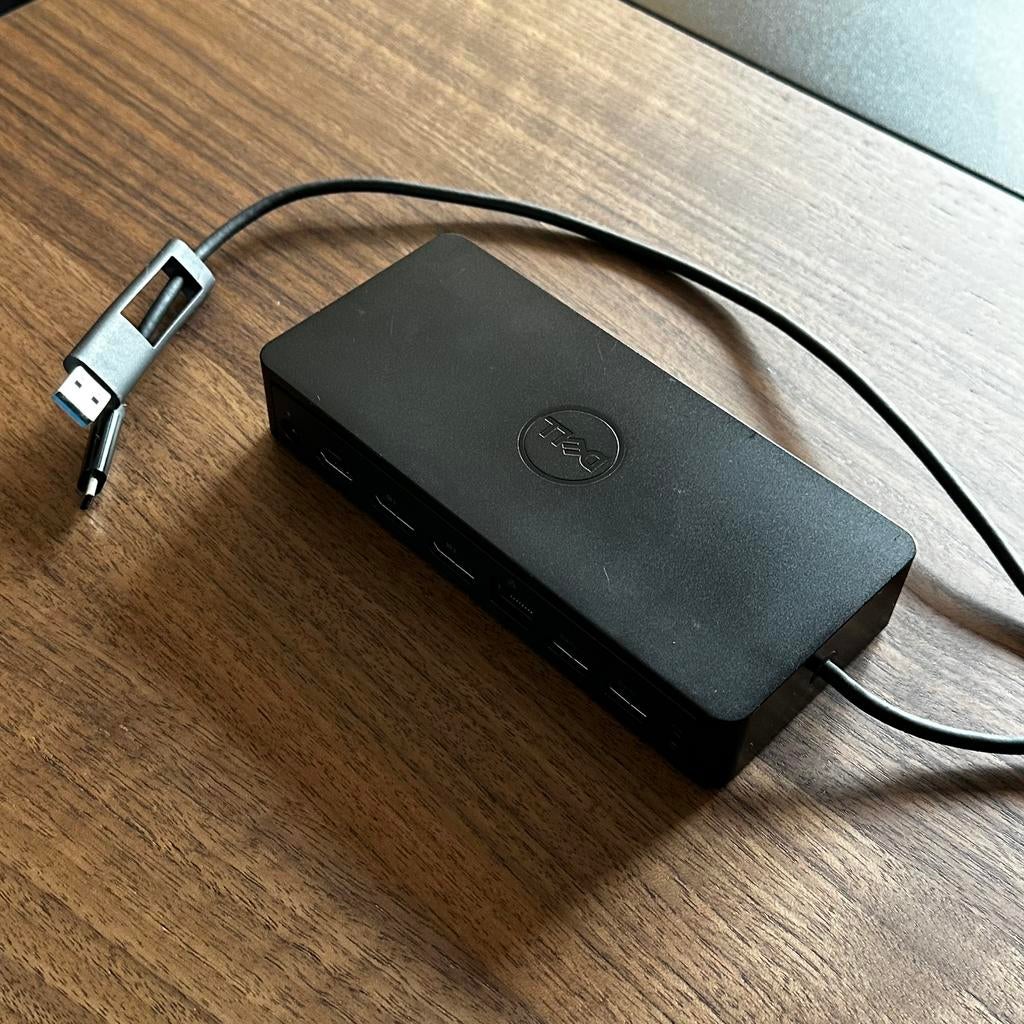 Dell D6000 Universal Docking Station – USB-C / USB 3.0, Ophalen, Zo goed als nieuw, Laptop