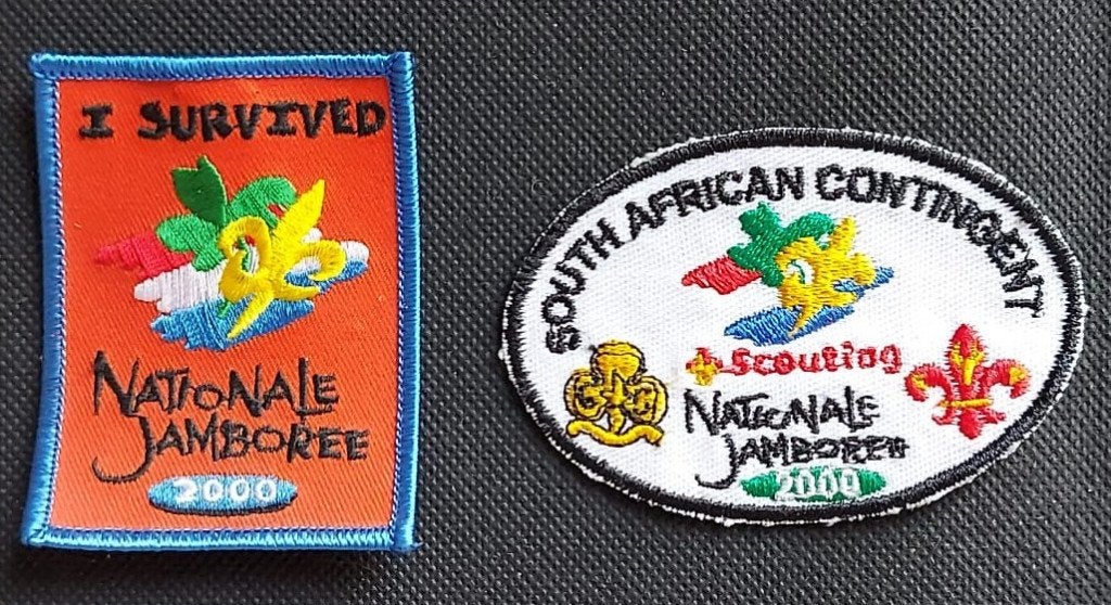 scouting Nationale Jamboree 2000 badges, Verzamelen, Ophalen of Verzenden, Nieuw, Embleem, Speld of Insigne