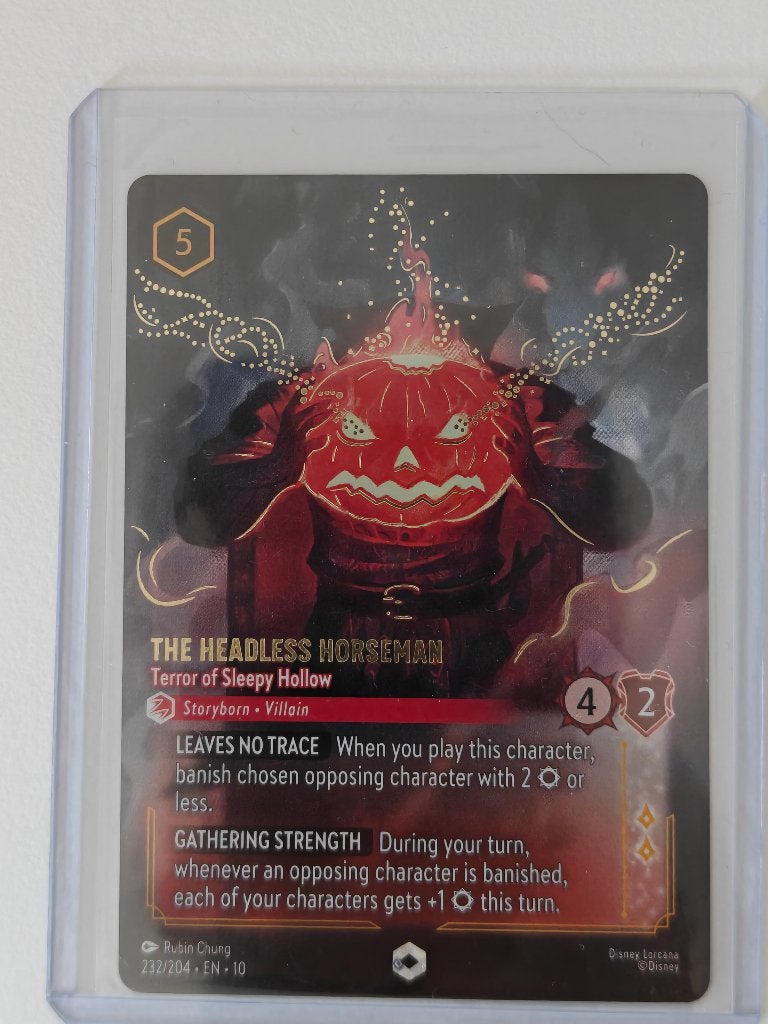 The Headless Horseman Enchanted 232/204 – Lorcana Engels, Hobby en Vrije tijd, Verzamelkaartspellen | Overige, Ophalen, Zo goed als nieuw
