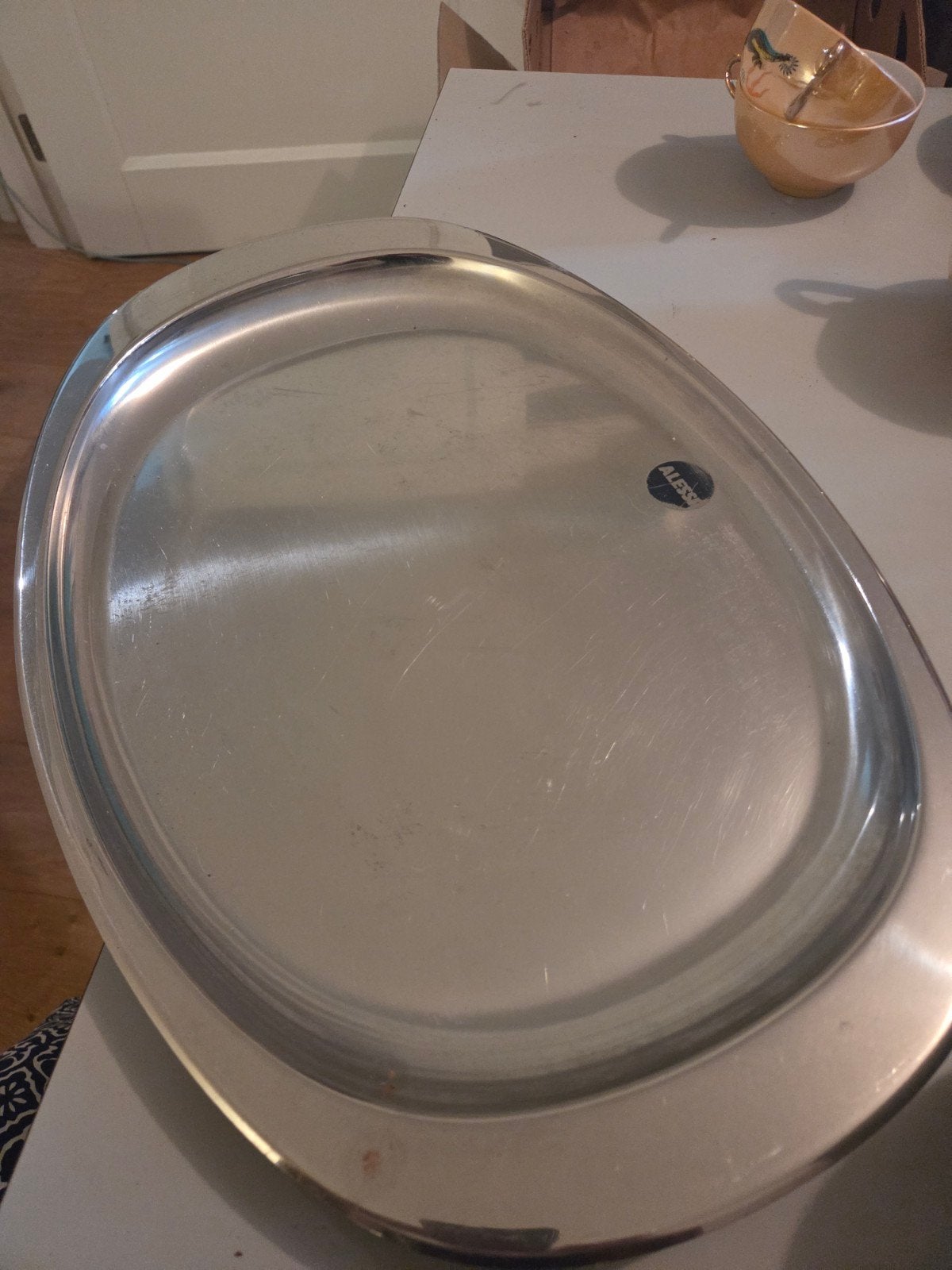 Vintage Alessi Malhot van Hoffelen serveerschaal, Antiek en Kunst, Ophalen of Verzenden