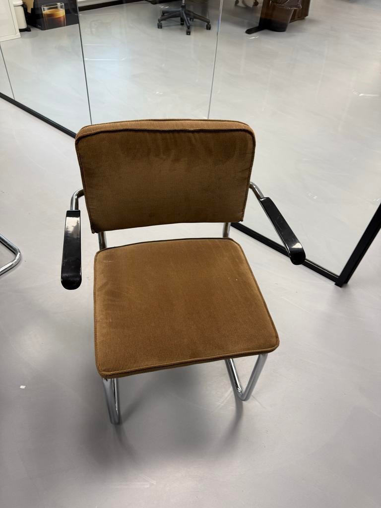 Zuiver ridge rib stoelen met armleuningen 8 stuks, Ophalen, Gebruikt, Overige kleuren, Stof