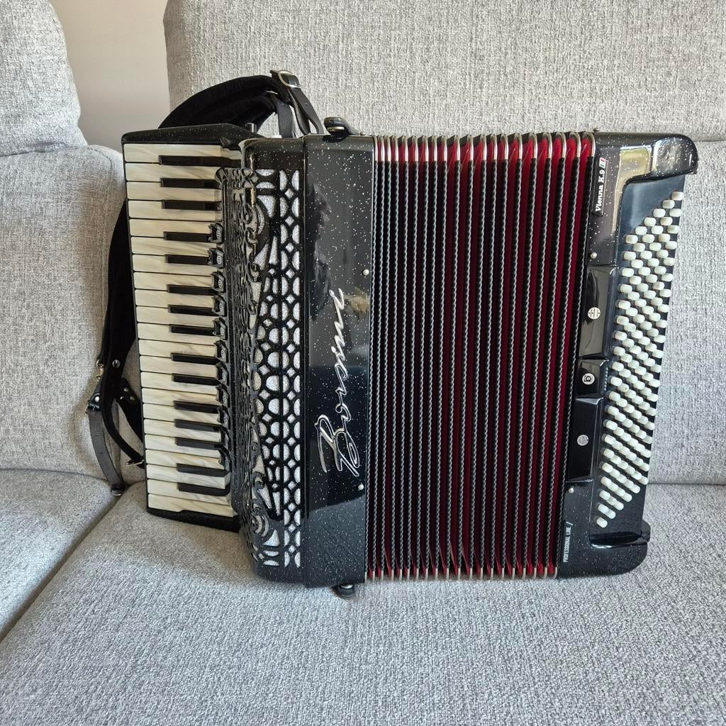 Accordeon Borsini Vienna K9, Muziek en Instrumenten, Accordeons, Ophalen, Zo goed als nieuw, 120-bas, Overige merken