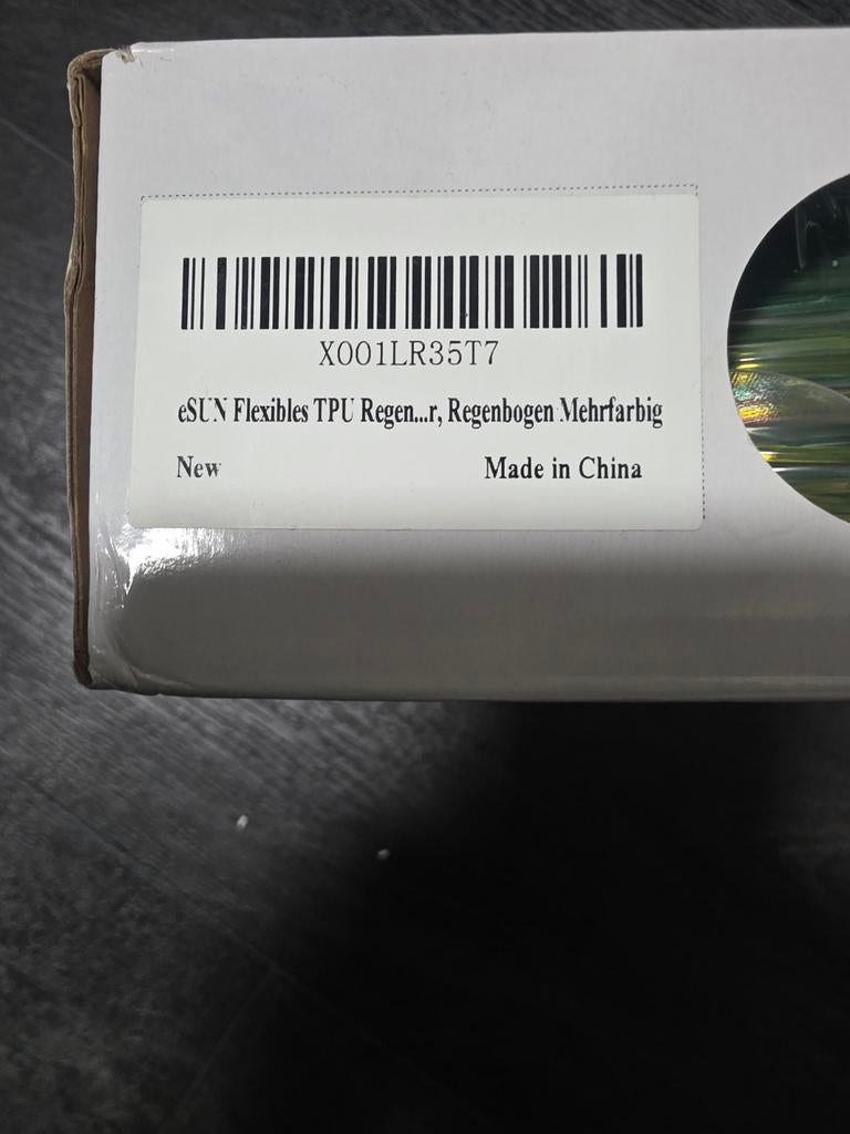 eSUN Flexibel TPU Regenboog Meerkleurig Filament Nieuw, Nieuw, Ophalen of Verzenden, Filament, Esun