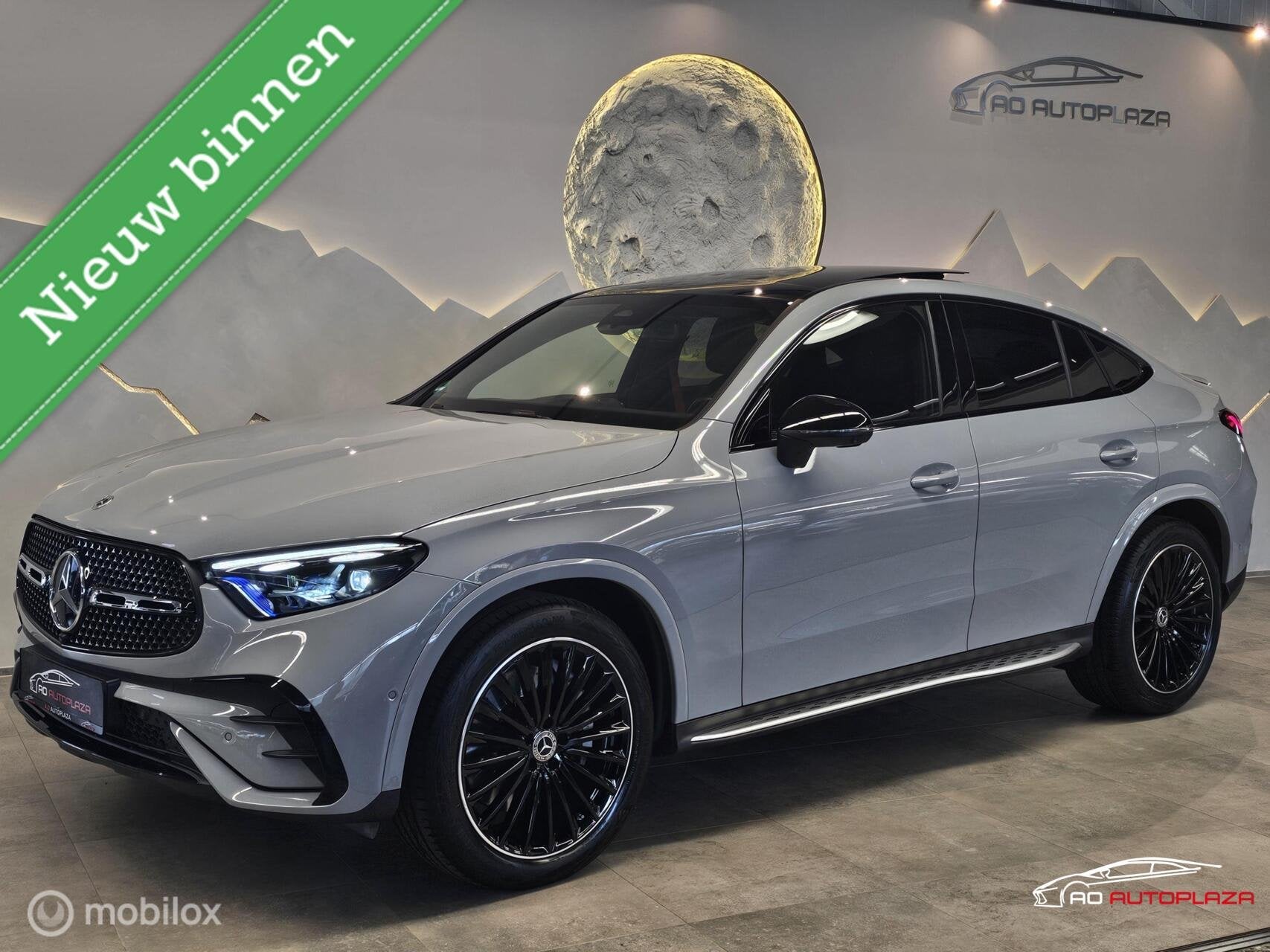 Mercedes GLC-klasse Coupé 300 4MATIC AMG Line Panorama/Burm, Auto's, Automaat, Zwart, 258 pk, Bedrijf