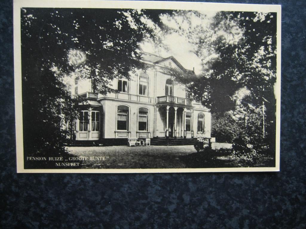 NUNSPEET pension Huize Groote Bunte  1950, Ophalen of Verzenden, 1940 tot 1960, Gelderland