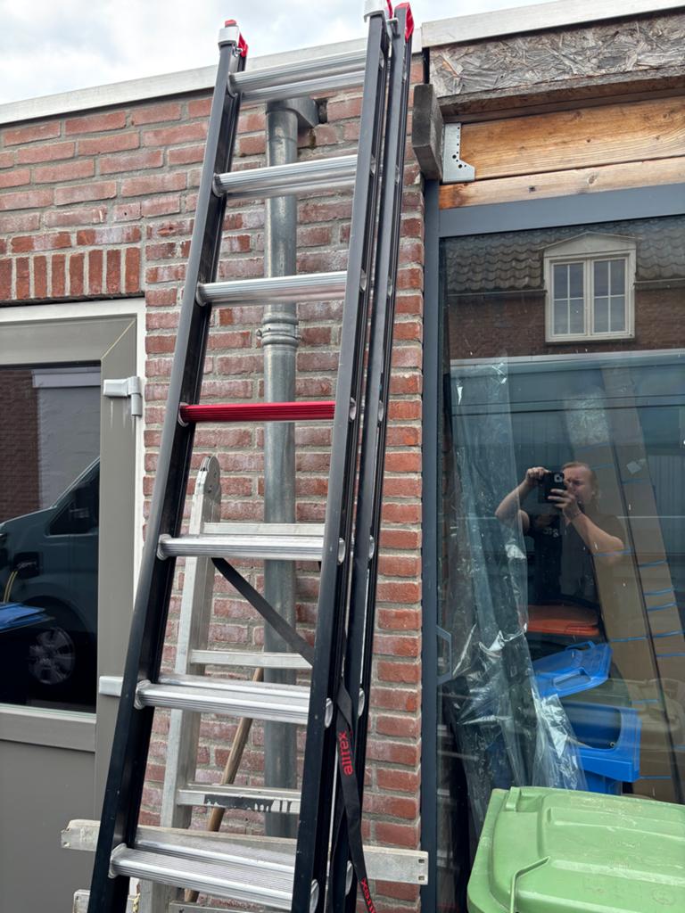 Altrex reformladder 2-delig, 2x10 sporten, Ophalen, Zo goed als nieuw, Ladder, Opvouwbaar of Inschuifbaar