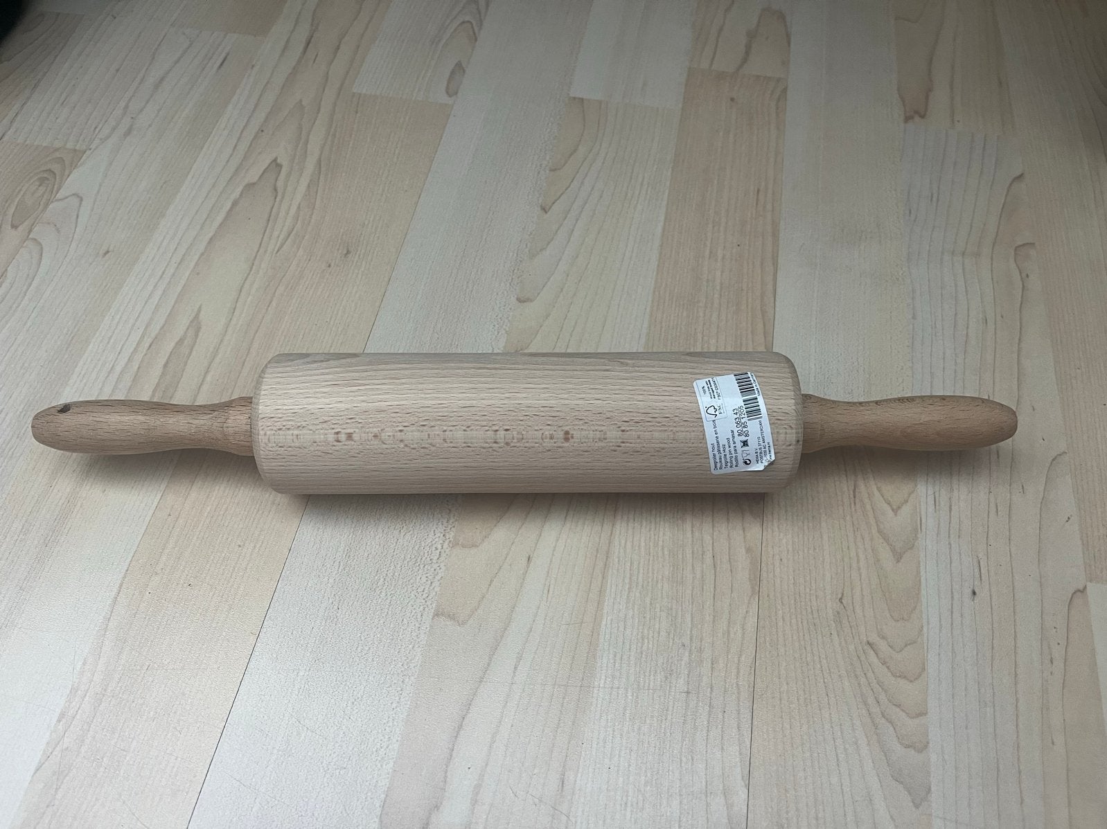 Houten deegroller - Nieuw, Overige typen, Hout, Nieuw, Ophalen of Verzenden