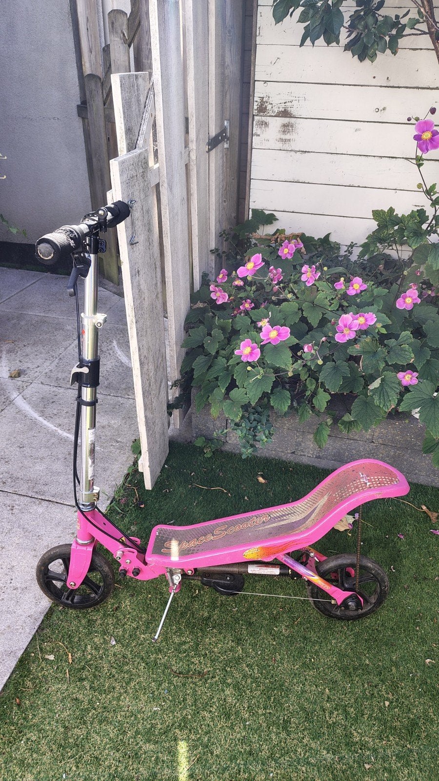 Roze Space Scooter, Fietsen en Brommers, Ophalen, Gebruikt, Gewone step, Space Scooter