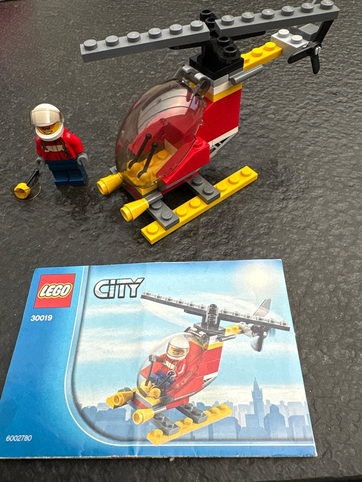 Lego City Helikopter 30019 met minifiguur en instructies, Lego, Ophalen of Verzenden, Compleet, Complete set