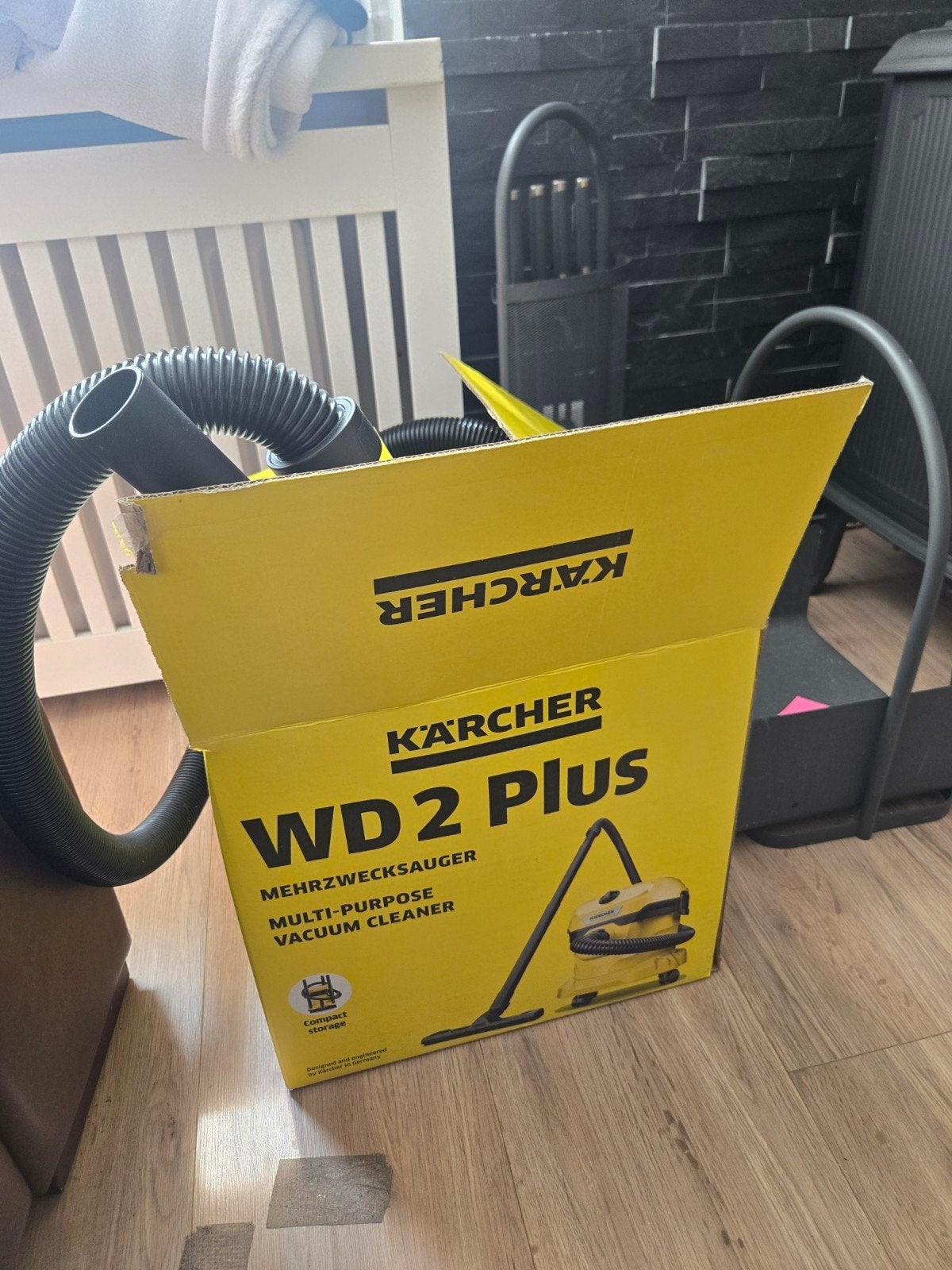 Kärcher WD 2 Plus Multi-purpose stofzuiger, Inclusief accessoires, Kärcher, Zo goed als nieuw, Industriële stofzuiger