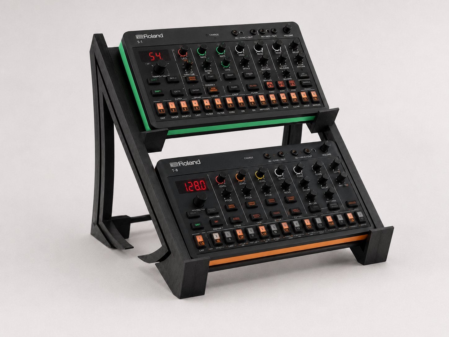 Demonteerbaar dubbel standaard Roland Compact apparaten, Ophalen of Verzenden, Nieuw, Instrumentstandaard, Overige instrumenten