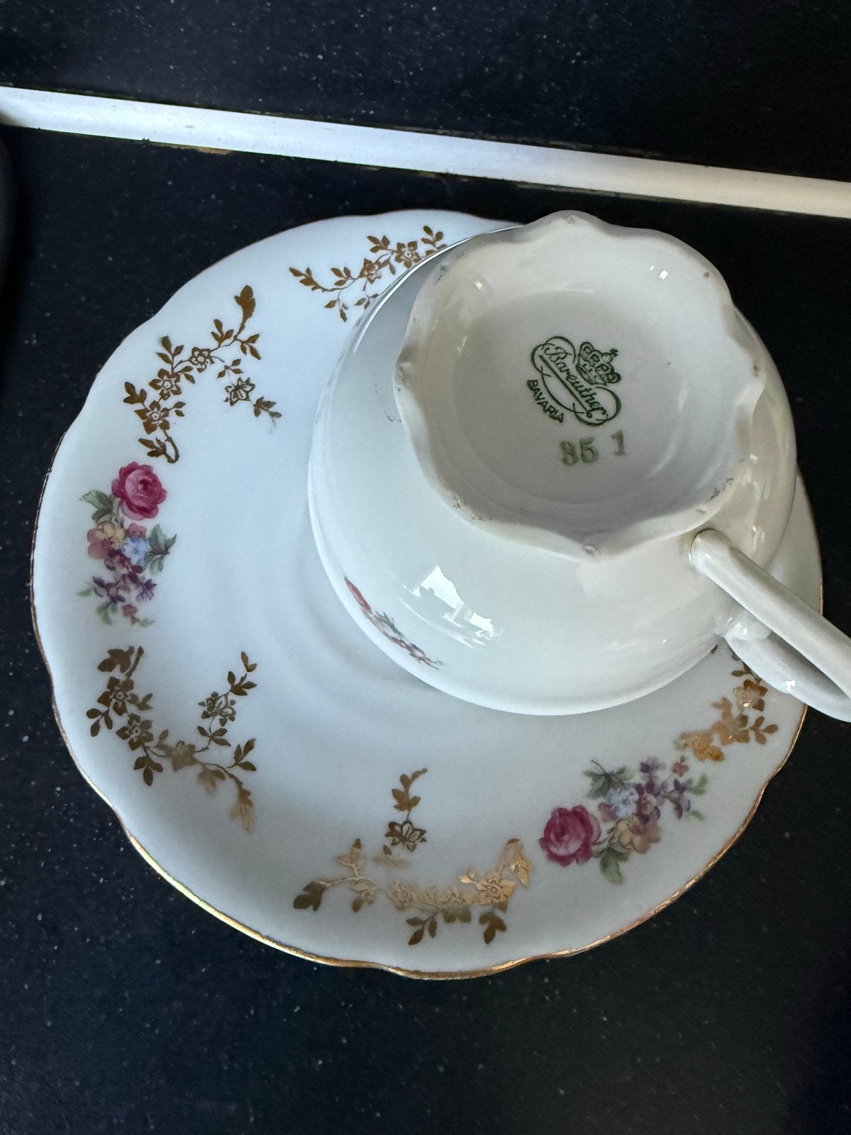 Antieke Rosenthal Bavaria theekop en schotel, Ophalen of Verzenden