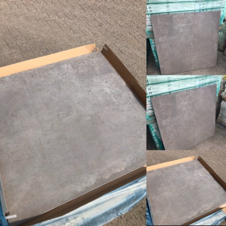 keramische terrastegels Materika Cenere 100x100x2 cm actie, Keramiek, Nieuw, Ophalen of Verzenden, 10 m² of meer