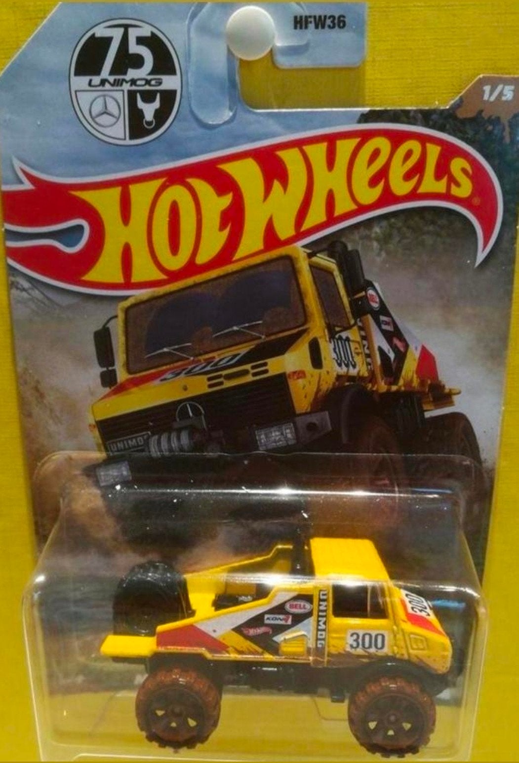 Mercedes-Benz Unimog 1300 Hot Wheels HWF36 1/5, Ophalen of Verzenden, Nieuw, Auto