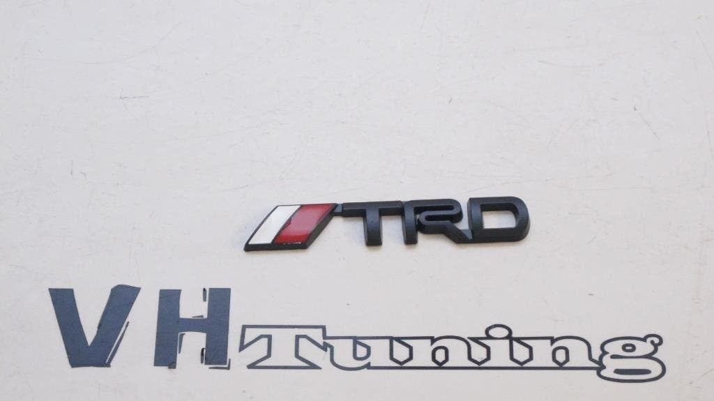 Toyota TRD 3D logo zelfklevend 9 cm metaal chroom, Ophalen of Verzenden