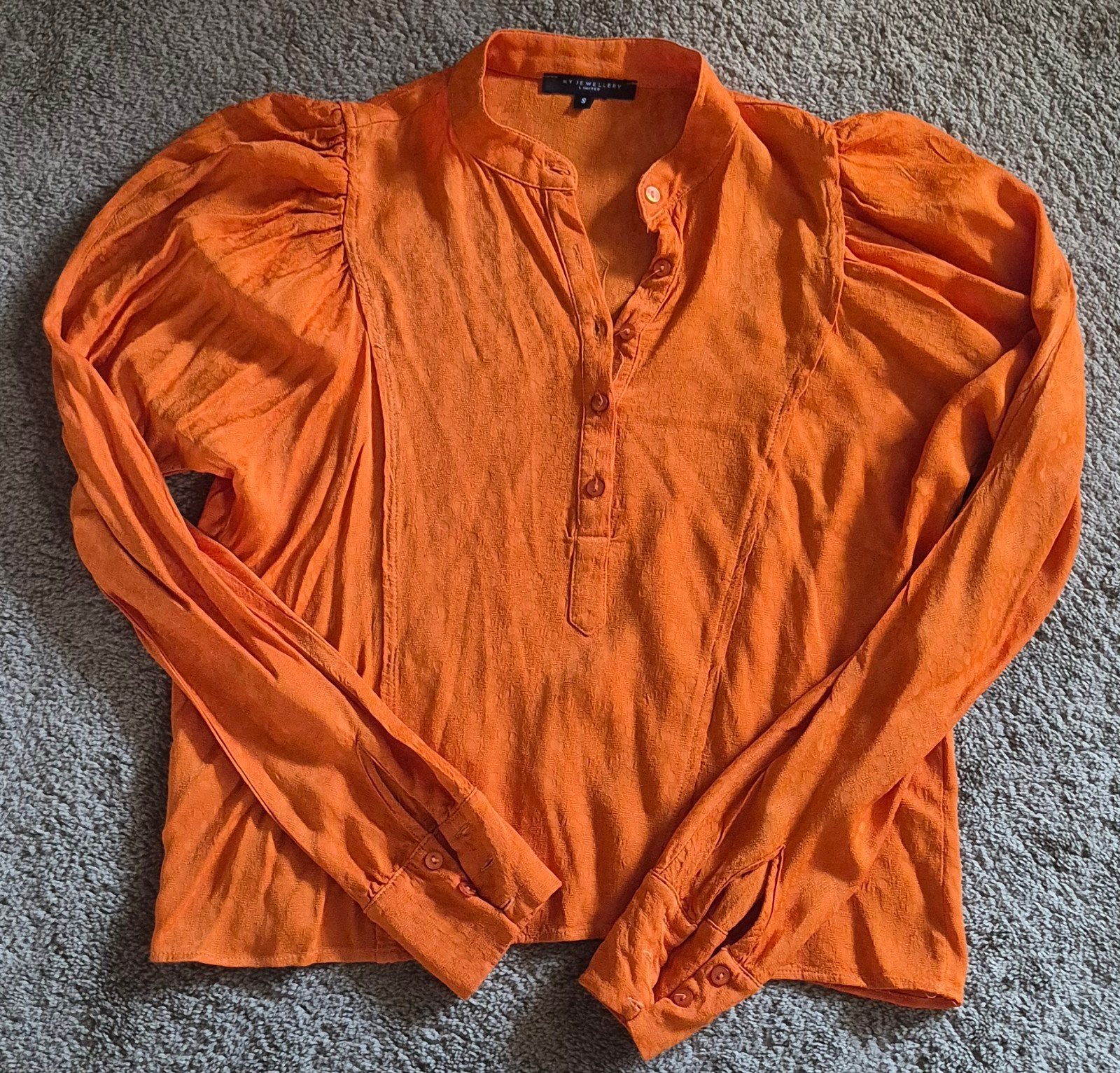 My Jewellery Oranje Blouse Maat S - Warme Herfstkleur, My Jewellery, Oranje, Ophalen of Verzenden, Zo goed als nieuw