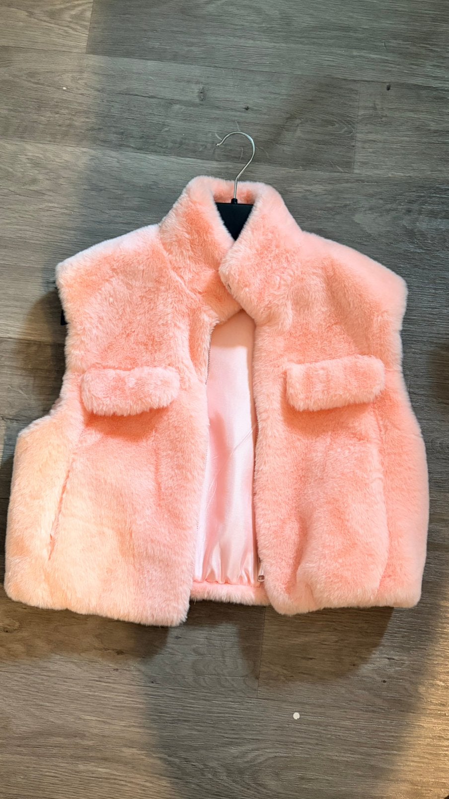 Licht roze bontje bodywarmer, Kleding | Dames, Bodywarmers, Ophalen of Verzenden, Zo goed als nieuw, Maat 36 (S), Roze