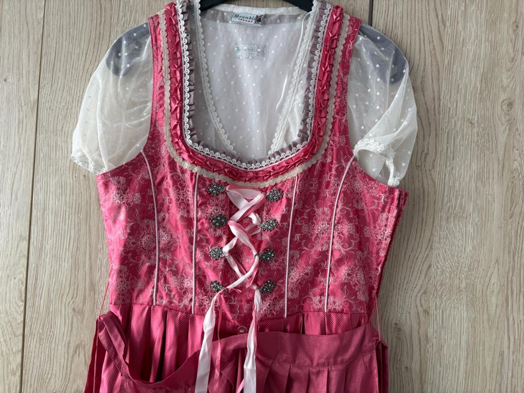 Brandl Tracht Dirndl Roze Maat s, Kleding | Dames, Ophalen of Verzenden, Zo goed als nieuw, Knielengte, Roze