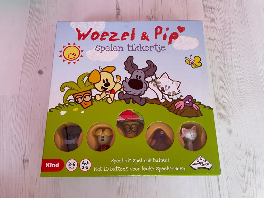 Woezel & Pip Spelen Tikkertje Bordspel, Drie of vier spelers, Ophalen of Verzenden, Zo goed als nieuw