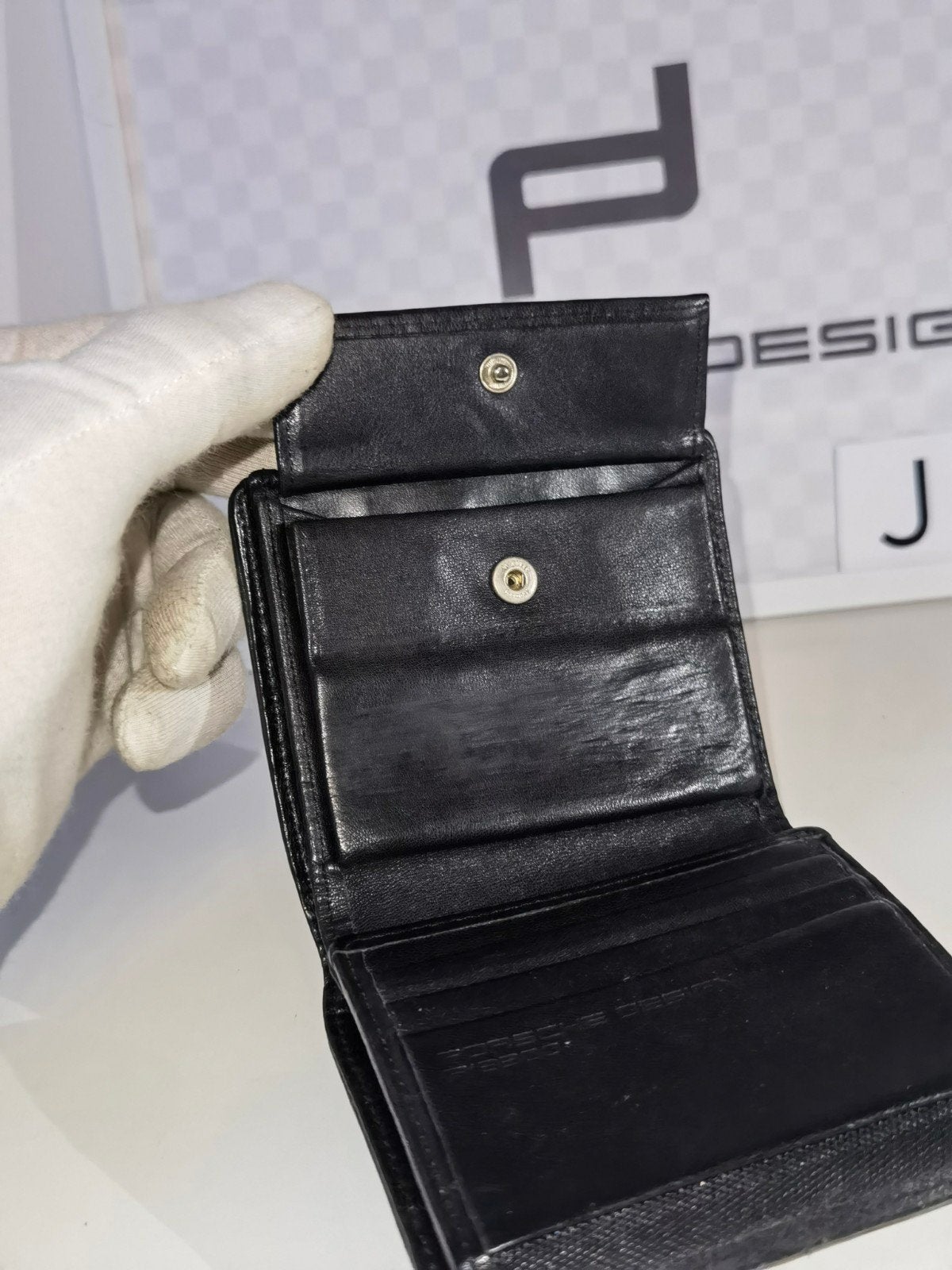 Origineel porsche design portemonnee van echt leder  

H, Ophalen of Verzenden, Zo goed als nieuw, Zwart, Leer