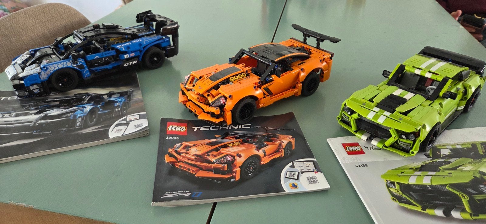 3 Lego Technic sets (Corvette, McLaren, Mustang) - ook los, Ophalen of Verzenden, Zo goed als nieuw