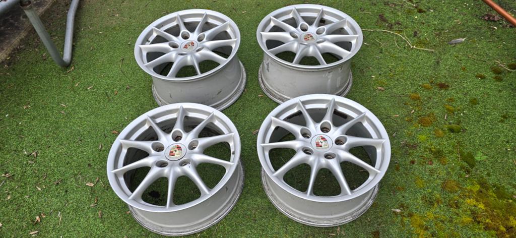 Porsche 996 Carrera BBS opknapset 17 inch 7J 9J ET50 ET55, Ophalen, Gebruikt