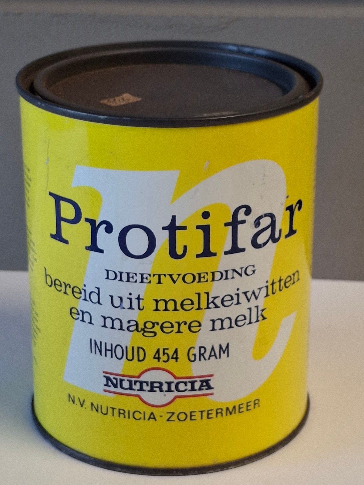 Nutricia Profifar melkpoeder in blik, Verzamelen, Merken en Reclamevoorwerpen, Ophalen of Verzenden, Nieuw, Verpakking