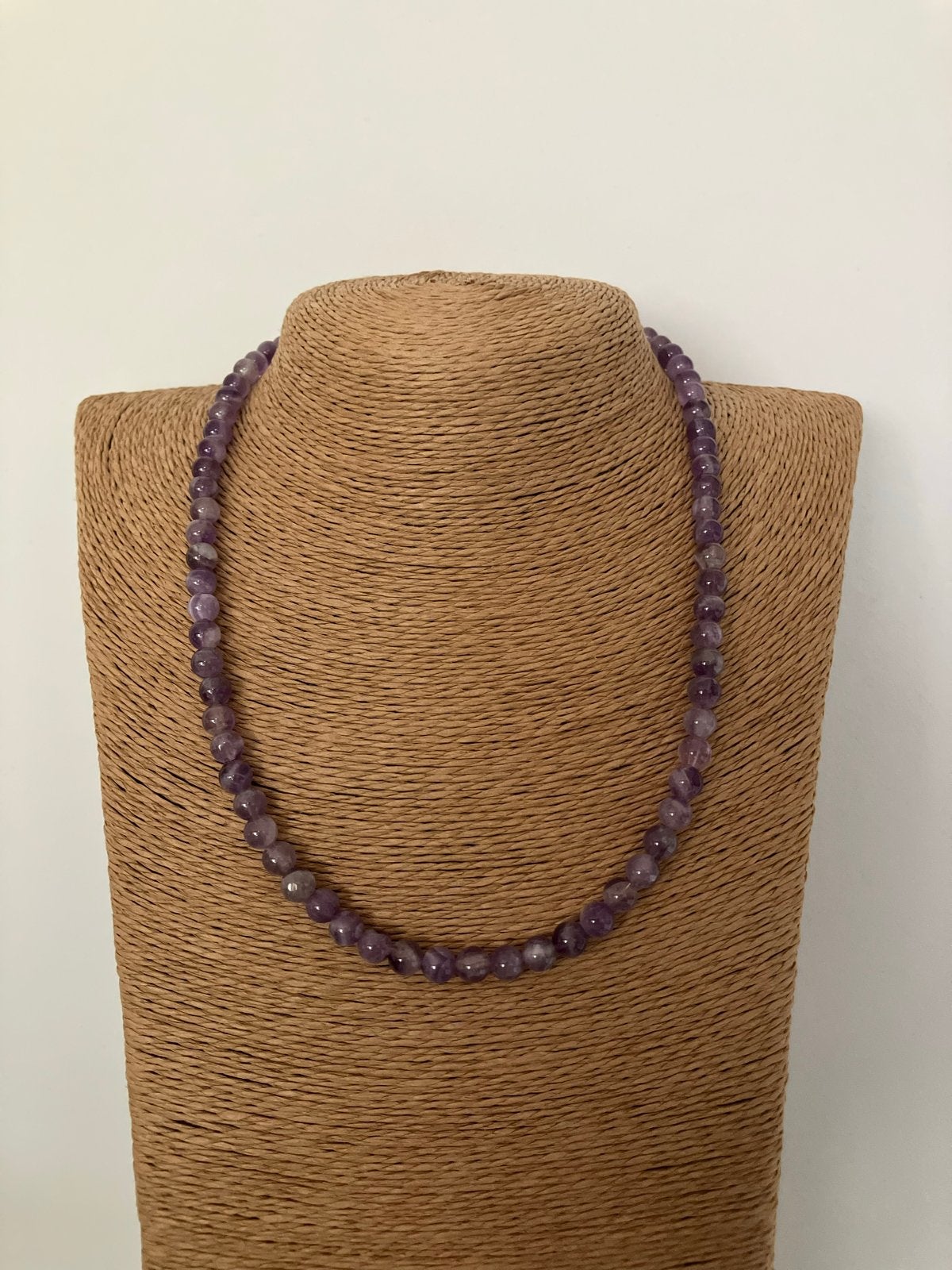 Prachtige Amethist Kralen Ketting, Sieraden, Tassen en Uiterlijk, Verzenden, Paars, Nieuw, Steen of Mineraal