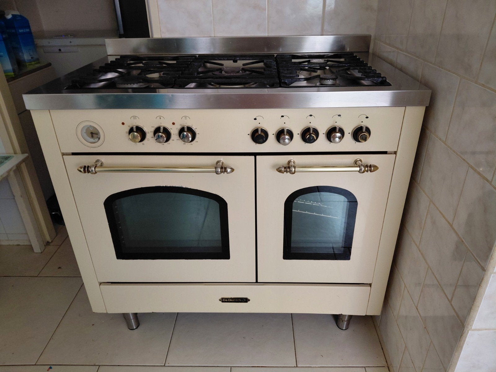 DeLonghi Fornuis met 6 gaspitten en 2 ovens, Gebruikt, 60 cm of meer, Ophalen of Verzenden, Gas