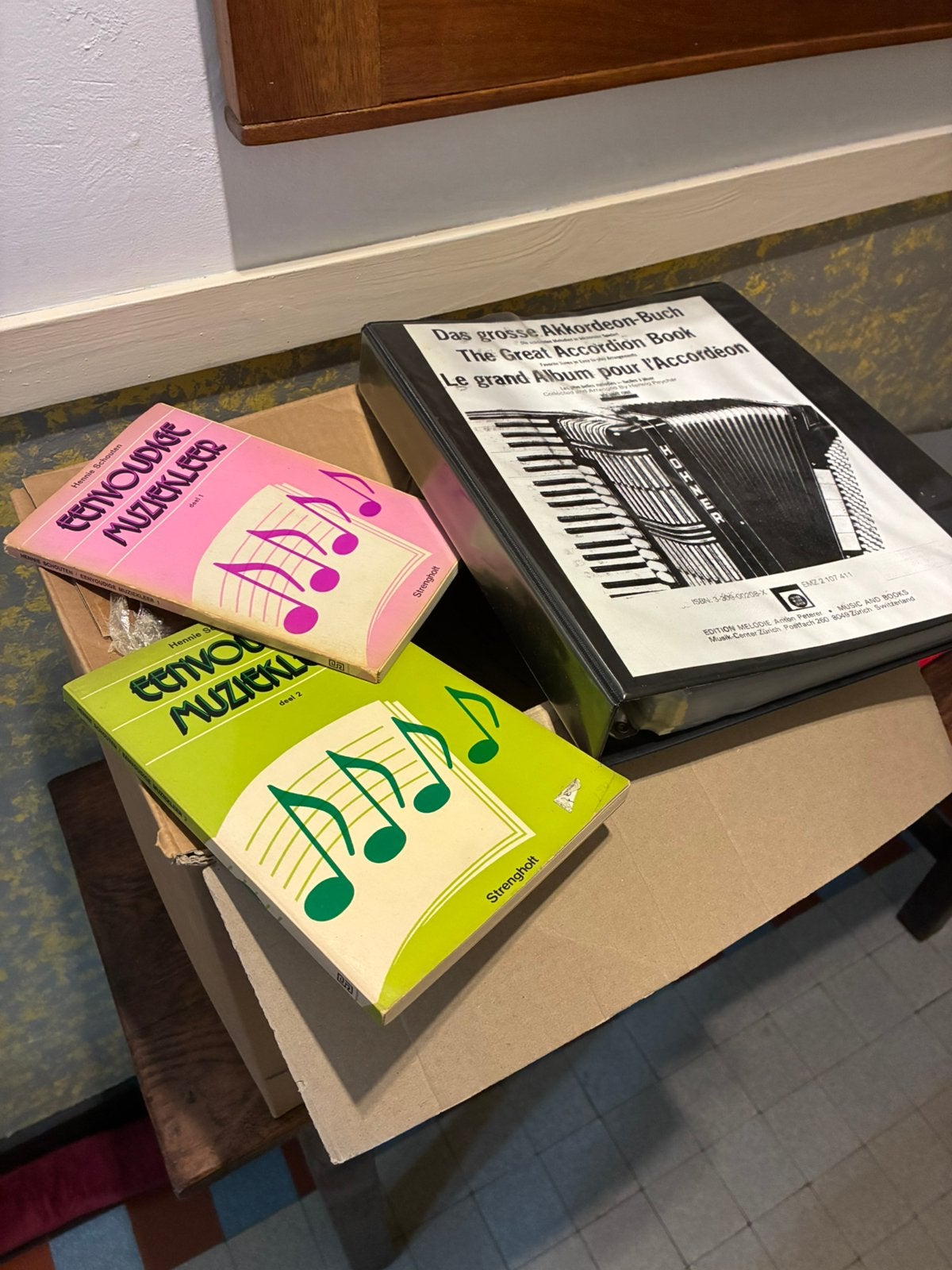 Muzieklesboeken accordeon, Ophalen, Gebruikt, Overige genres, Les of Cursus