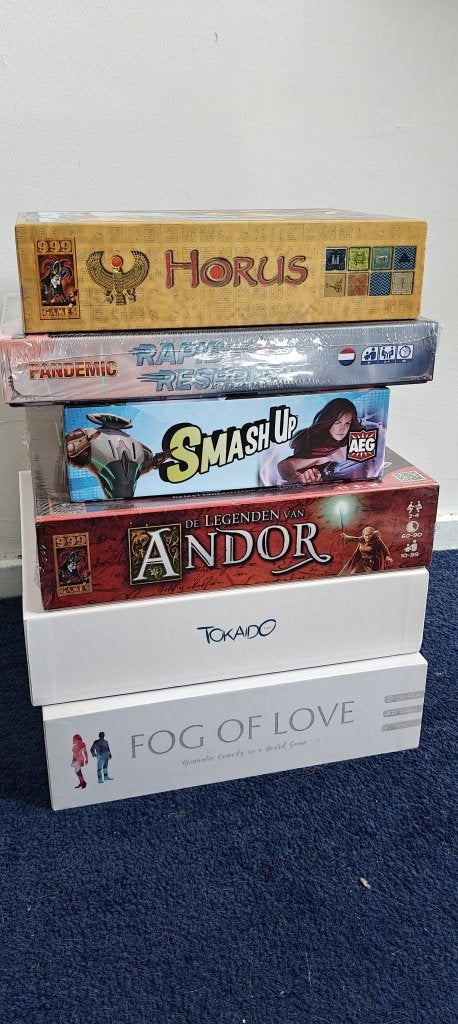 Verschillende bordspellen - Andor, Smash Up, Tokaido & meer, Ophalen of Verzenden, Zo goed als nieuw