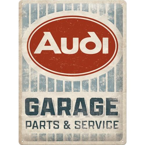 Audi Garage Service relief reclamebord van metaal wandbord, Ophalen of Verzenden, Nieuw, Auto's