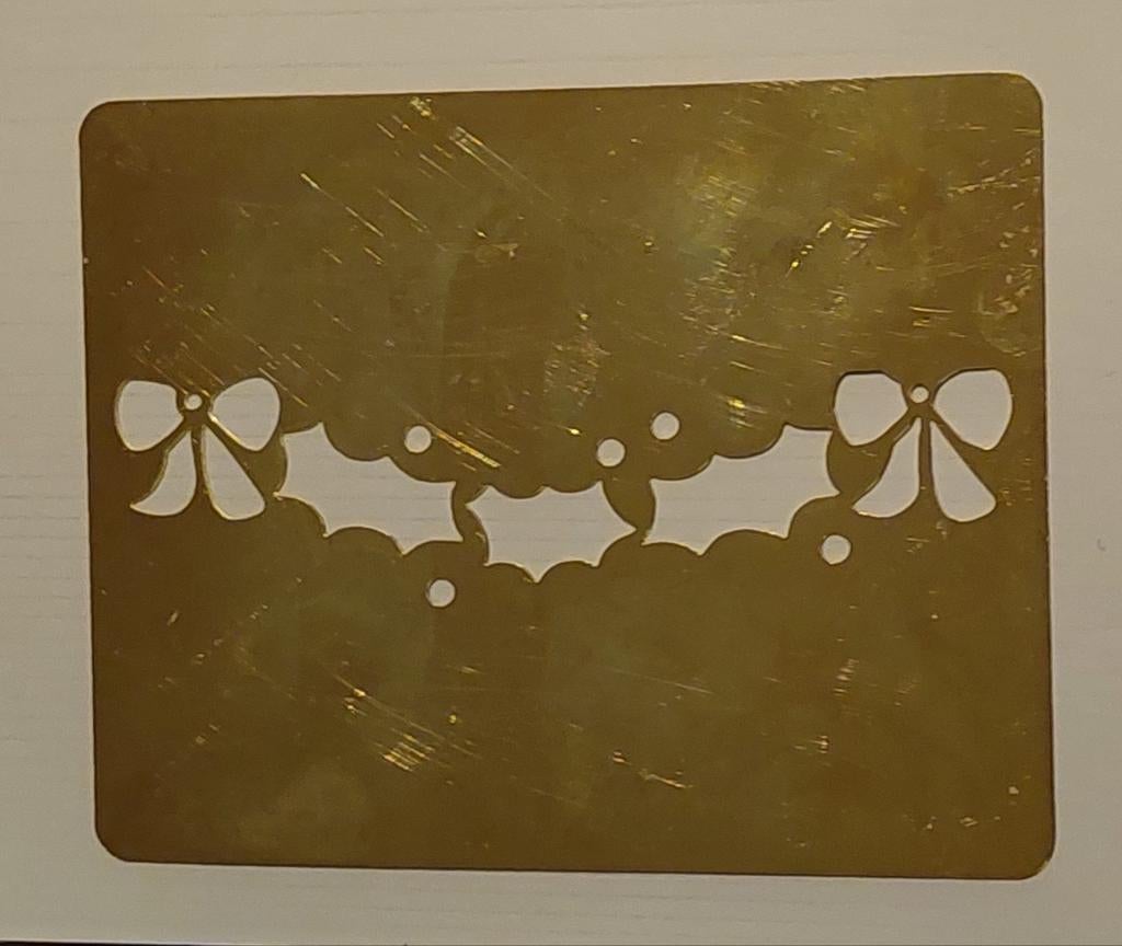 Embossing mal (messing) - erstversiering, Ophalen of Verzenden, Zo goed als nieuw, Kerst, Pons of Mal