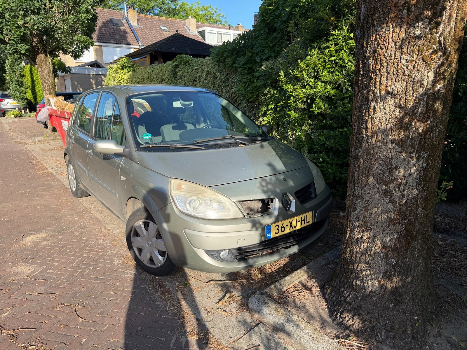 Renault Scénic 1.6 16V 82KW 2007 Grijs, Auto's, Renault, Stof, 1295 kg, 4 cilinders, Parkeersensor