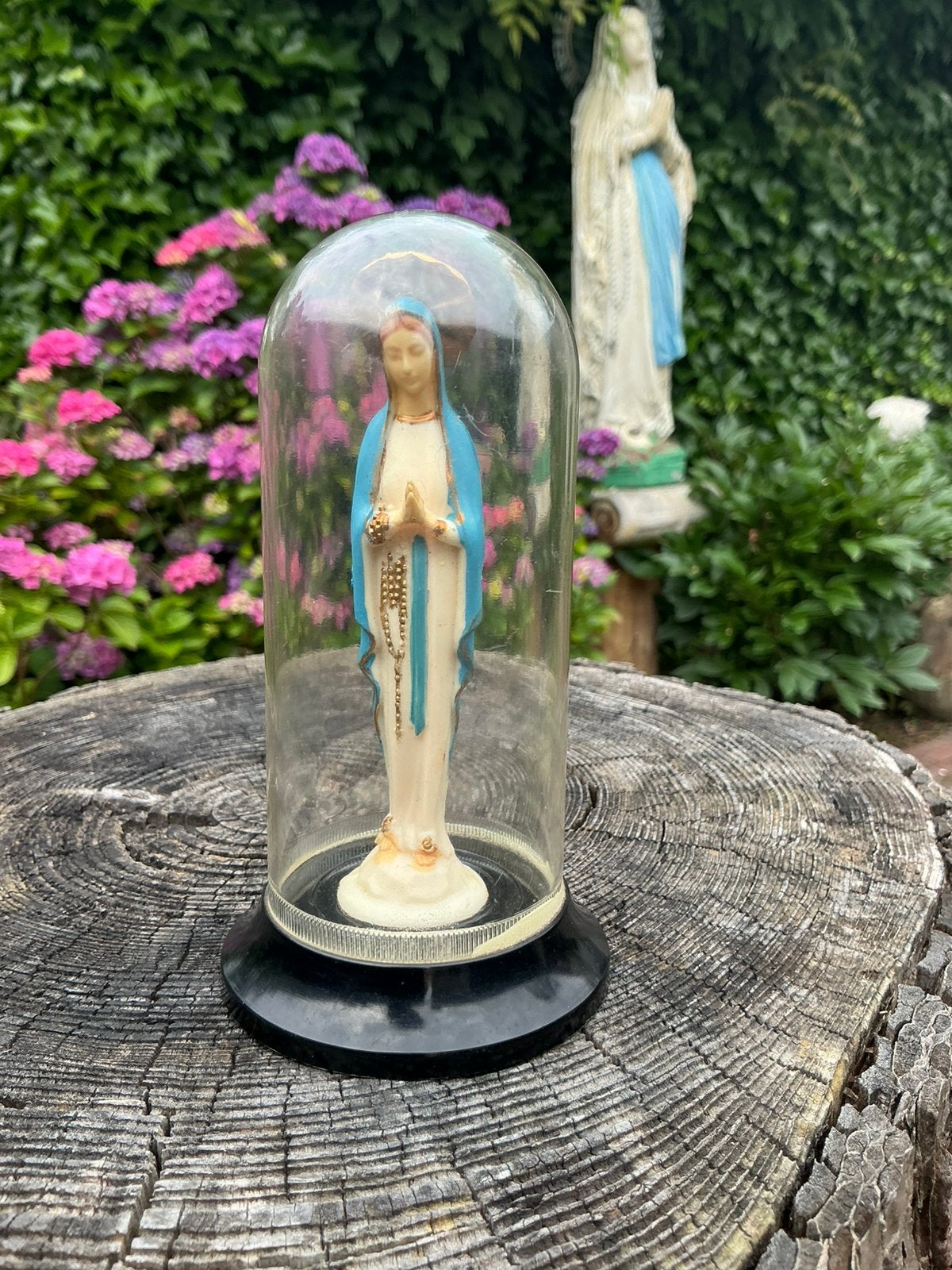 Maria beeldje in stolp ❤️ biddende Maria, Antiek en Kunst, Ophalen of Verzenden