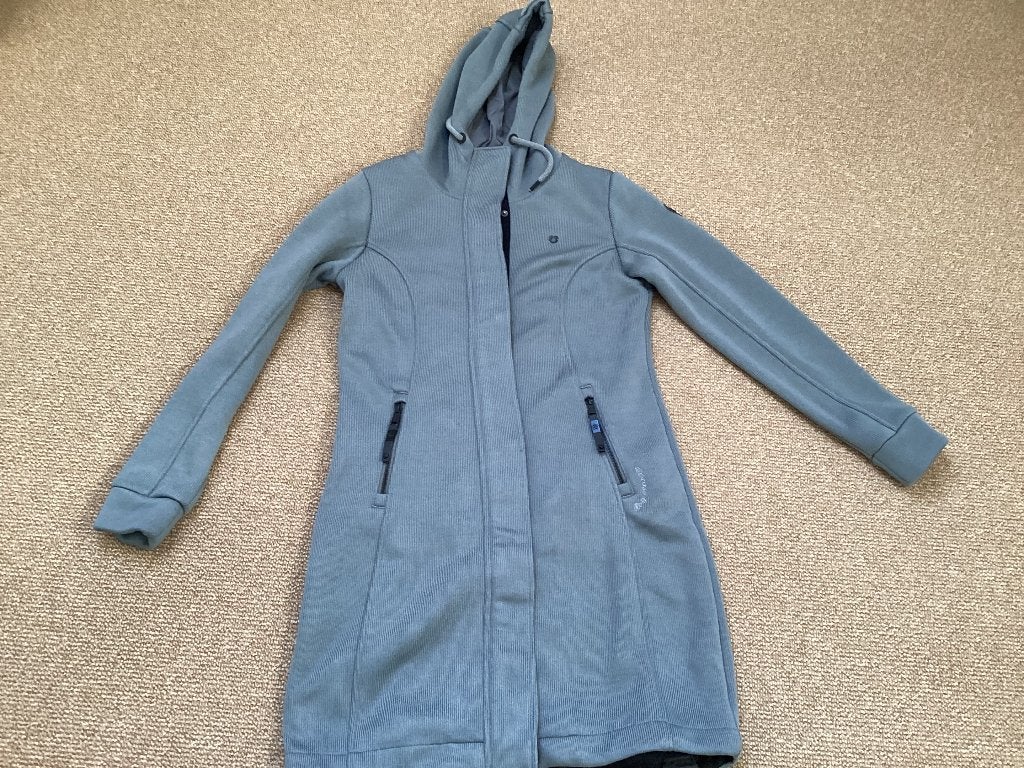 Dames mantel, Kleding | Dames, Ophalen of Verzenden, Zo goed als nieuw, Maat 36 (S), Grijs
