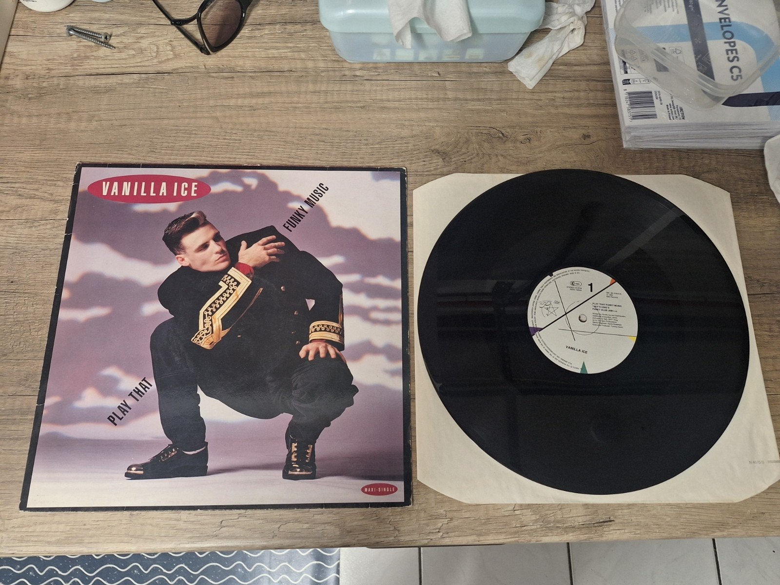 Vanilla Ice - Play That Funky Music Maxi-Single Vinyl, Gebruikt, Ophalen of Verzenden, EP, 12 inch