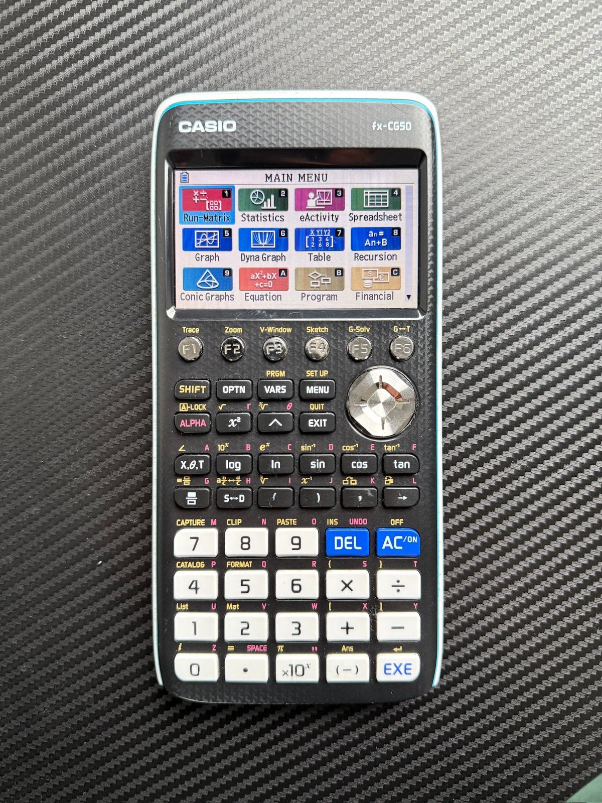 Casio fx-cg50, Ophalen of Verzenden, Grafische rekenmachine, Zo goed als nieuw