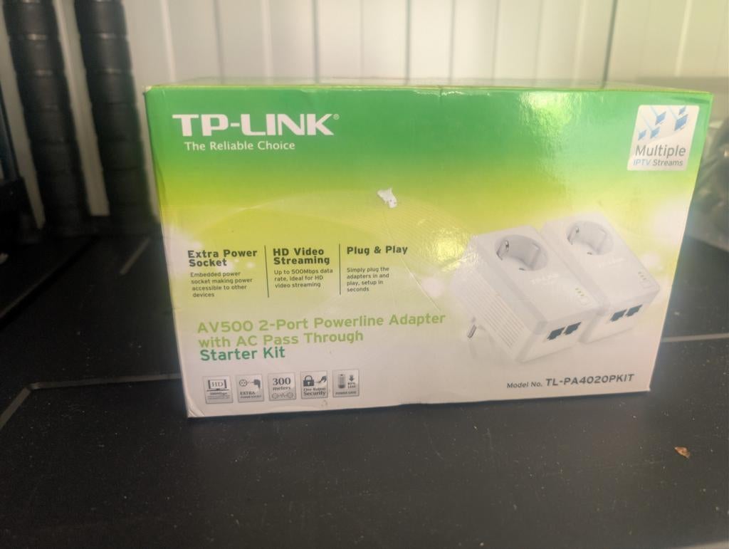 TP-Link Powerline Adapter Kit - Internet via Stopcontact, Computers en Software, Ophalen of Verzenden, Zo goed als nieuw, TP-Link