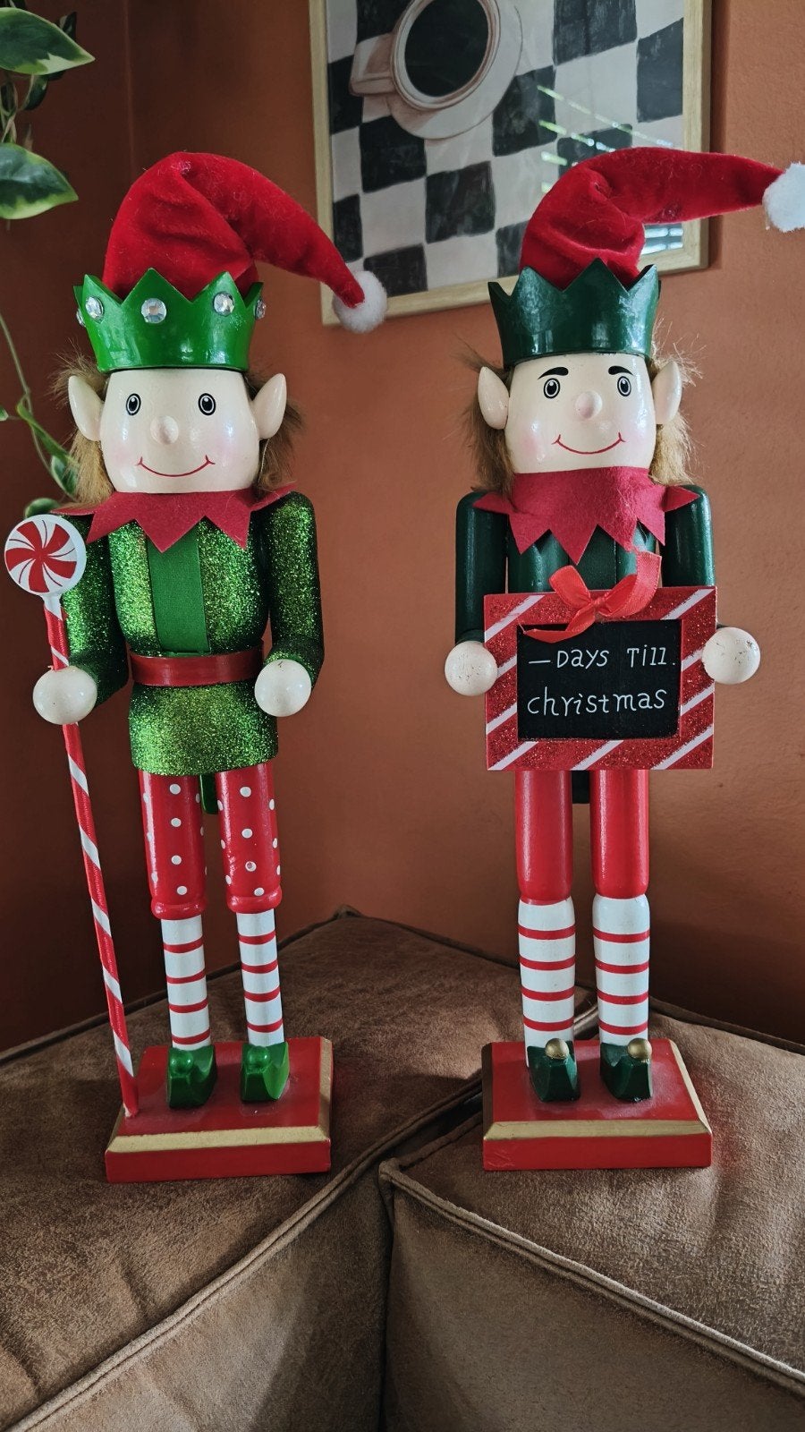 2 Notenkraker Kerst Elven, Ophalen, Zo goed als nieuw