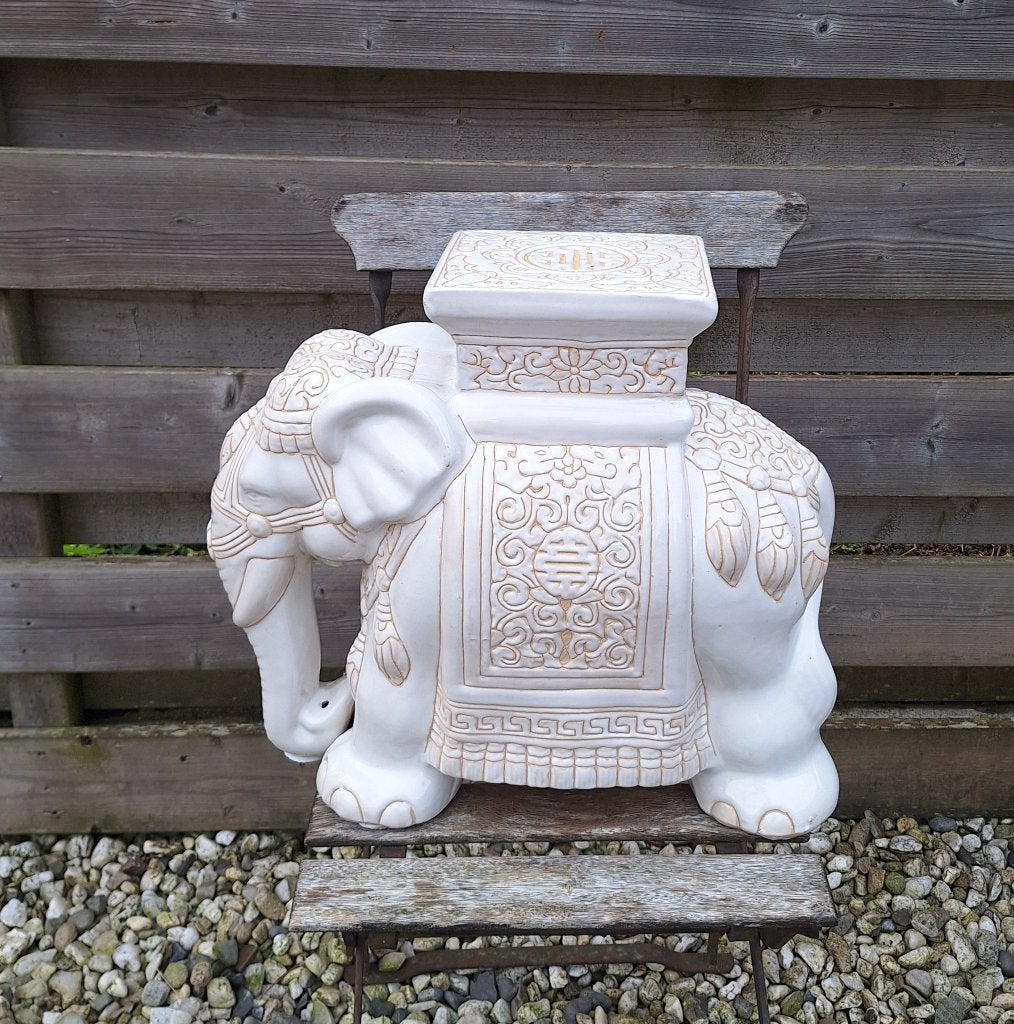 Prachtige grote keramische olifant., Ophalen of Verzenden, Huis en Inrichting